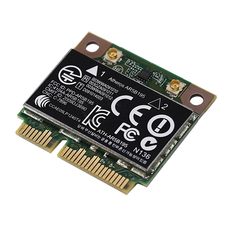 AR9285 AR5B195 150M+ BT3.0 Половина Mini PCI-E Беспроводной карты SPS: 593127-001 592775-001 аккумулятор большой емкости для 430 431 435 436 4530S