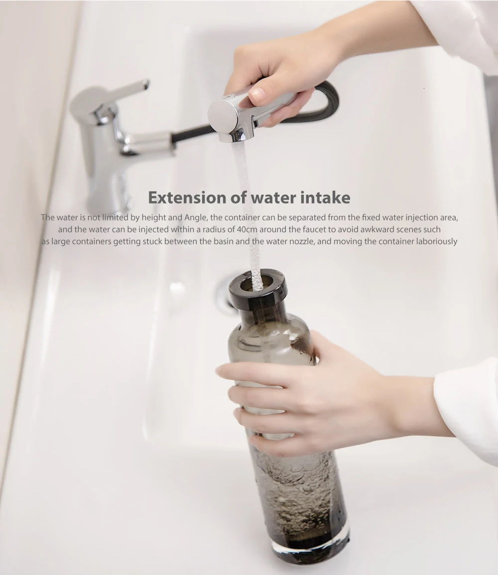 Large White Basin Faucet