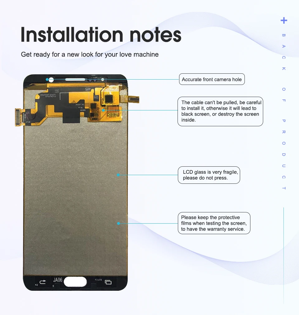 Test For Samsung Galaxy Note 5 N920 N920F N920A N920G N920T LCD Display Touch Screen Digitizer Assembly Replacement Parts