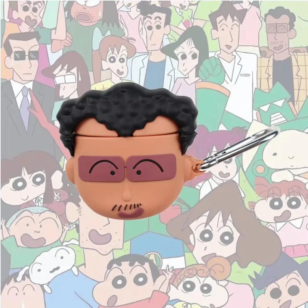 Чехол для наушников Airpods 2 силиконовый чехол Crayon Shin Chan мягкий аниме Apple Air Pods 1/2