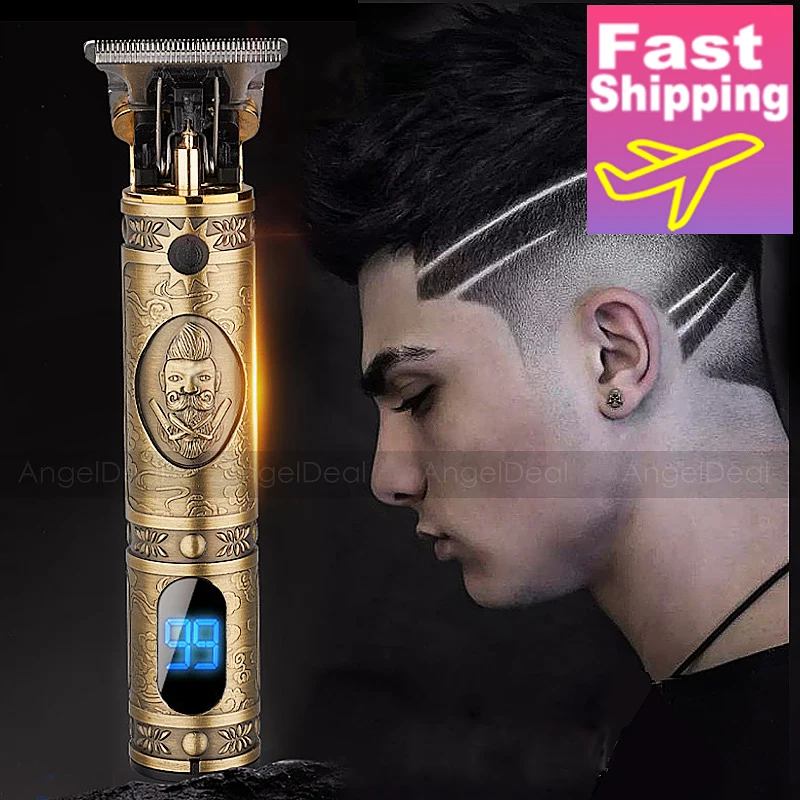 Professional men hair trimmer beard electric hair clipper barber hair cutting machine Clippers Rechargeable 0mm t-blade Machine