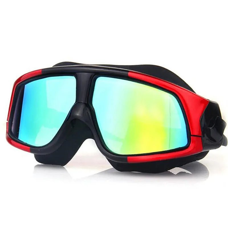 Professional Big Frame Swimming Goggles Myopia Plating Lens Anti-fog  Diopter Diving Glasses Anti-UV Men Women Eyewear Case 6
