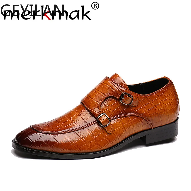 Pointed Toe Men Shoes Classic Crocodile Pattern Business Formal Leather Shoes Big Size 37-48 Office Footwear DropShip Pointed Toe Men Shoes Classic Crocodile Pattern Business Formal Leather Shoes Big Size 37-48 Office Footwear DropShip