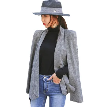 

New Fashion Cloak Cape Blazer Women Work Wear Open Front Poncho Coat Notch Lapel Split Long Sleeve Casual Bodycon Jacket Outwear