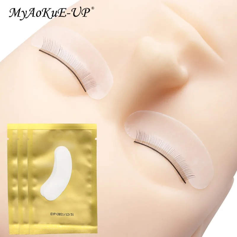 50 Pair Small Eye Pads Eyelash Extension Patches Tips Sticker Wraps Cosmetic Tools Makeup for Grafting Eyelash Pad Gel Patch eyelash patch eyelash pads eyelash patches eyelash accessories eyelash extension supplies