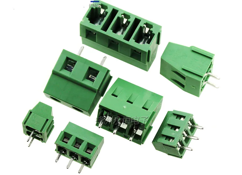 10 шт KF128-2P KF128-3P 3 81 мм 5 0 7 PCB винтовой клеммный блок разъемы | Электронные компоненты