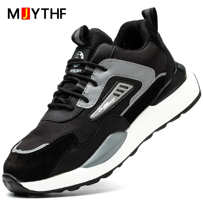 High Quality Indestructible Safety Shoes Men Work Sneakers Light Security Boots Men Puncture-Proof work Boots Steel Toe Shoes