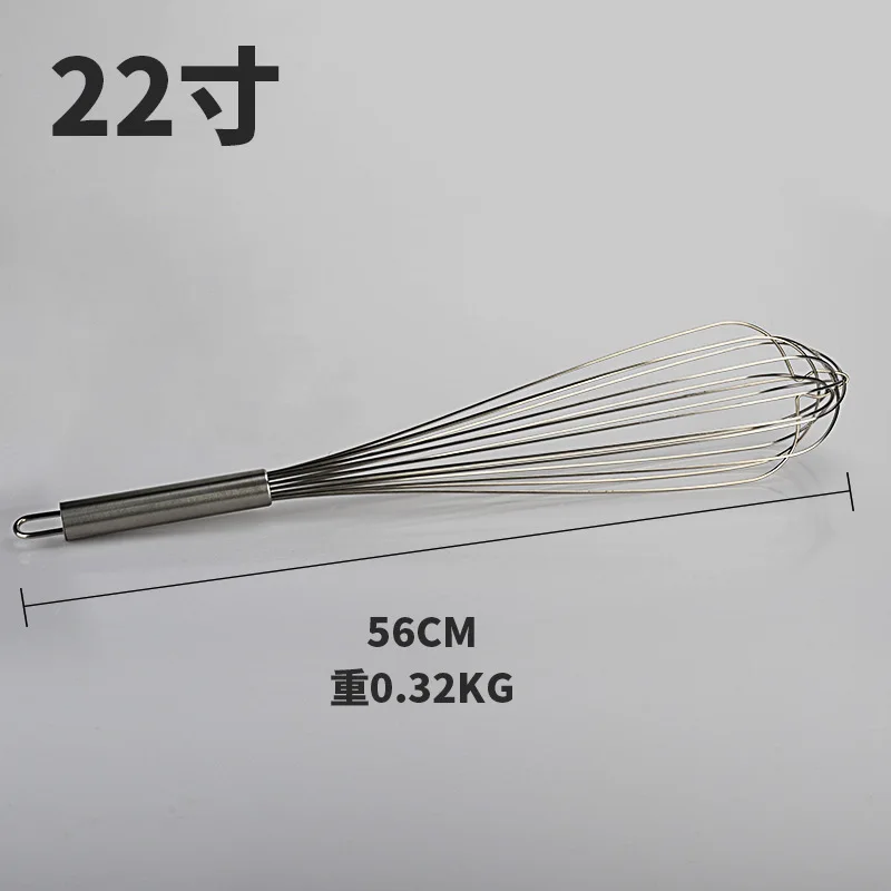 Stainless Steel Manual Egg Beater Egg Beater Wooden Hand Blender Cream Bubbler Baking Kitchen Tool 6BTH23 - Цвет: 22inch 1