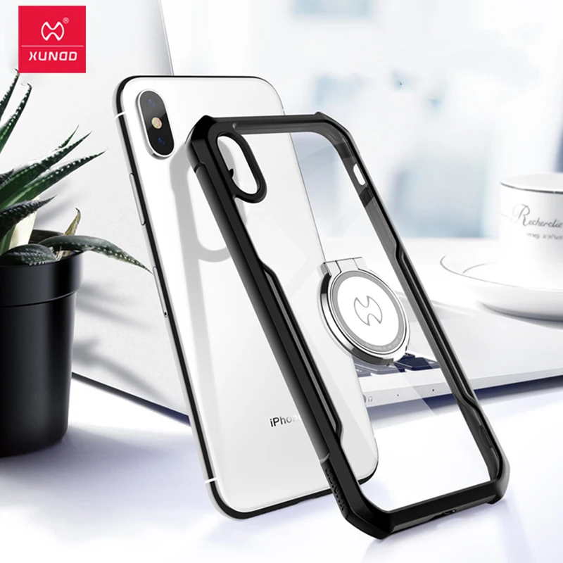 XUNDD Роскошный прозрачный чехол для iPhone Xs чехол для MAX XR, противоударный полный защитный чехол для iPhone 7/7 plus 8 8plus Xs X чехол в виде ракушки