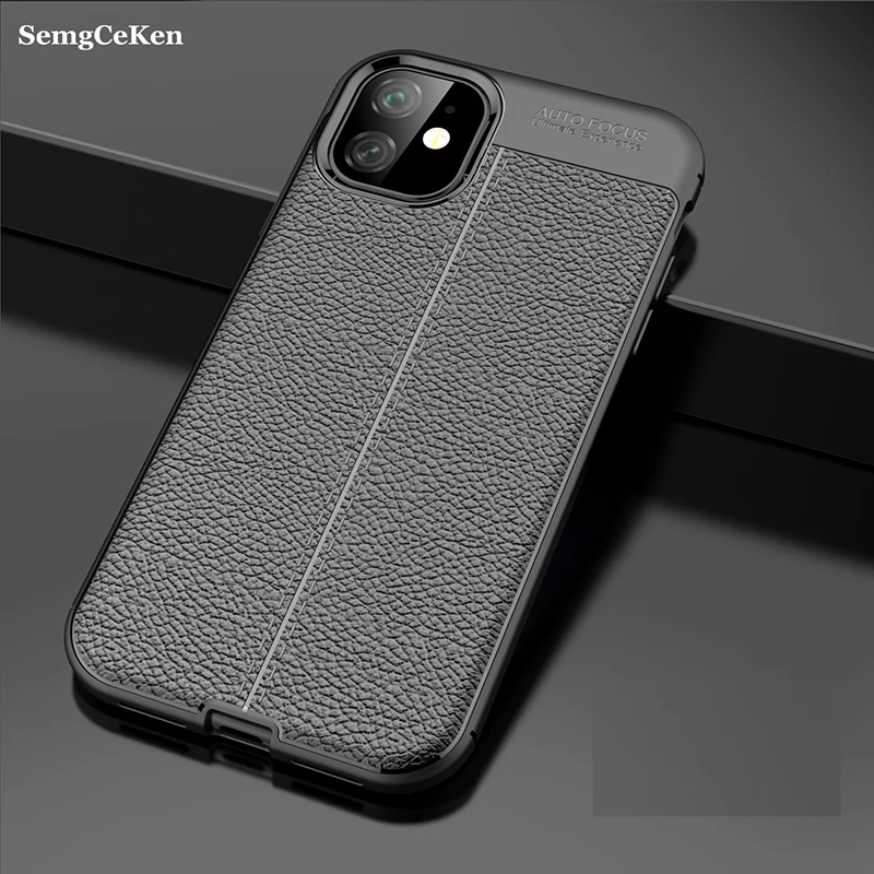 Кожаный силиконовый чехол для задней крышки телефона iphone 11 pro max 11pro 11max роскошный