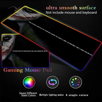 

Joker Gaming RGB Large Mouse Pad Gamer Big Mouse Mat Computer Mousepad Led Backlight XXL Surface Mause Pad Keyboard Desk Mat XXL