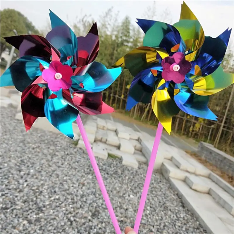Газон Pinwheels, вечерние Pinwheels ветряная мельница Радуга Pinwheel DIY Pinwheels набор для детей игрушка сад газон декор, 20 шт. E65D