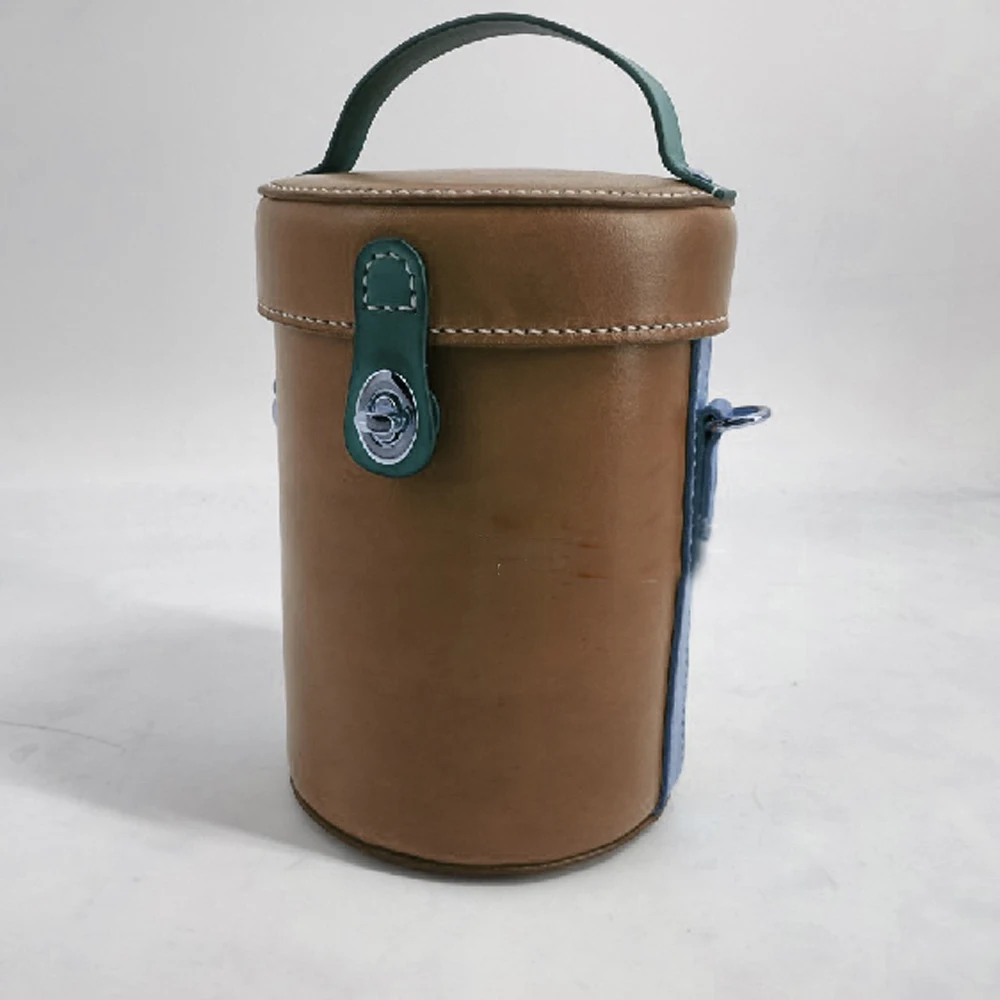 Diy Leather craft small bucket shoulder bag sewing pattern 12.5x18cm 500gsm kraft paper template