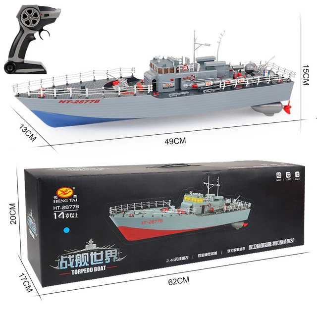Electric Remote Control Boat RC 2.4G 25mins 150m Military Model High Speed Remote Control Speed Boat Water Toys Children Toys