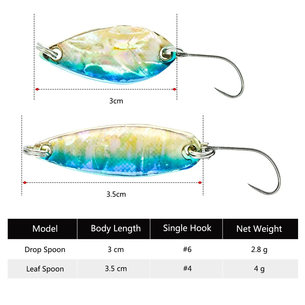 LTHTUG D-S LINE SPOON 6.5g 45mm leurres de pêche en métal cuivre pour  truite brochet perche saumon - AliExpress