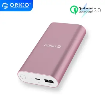 

ORICO 10050mAh Power Bank Quick Charge 3.0 Fast Charge USB External Battery Bank for iphone Xiaomi Smartphone Teblet