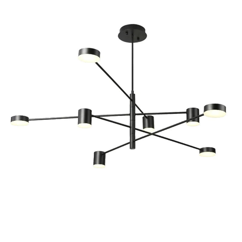 

Modern LED Pendant Light Nordic Dining Room Kitchen Lamp Hanging Lamps Large Luminaria Black White Gold