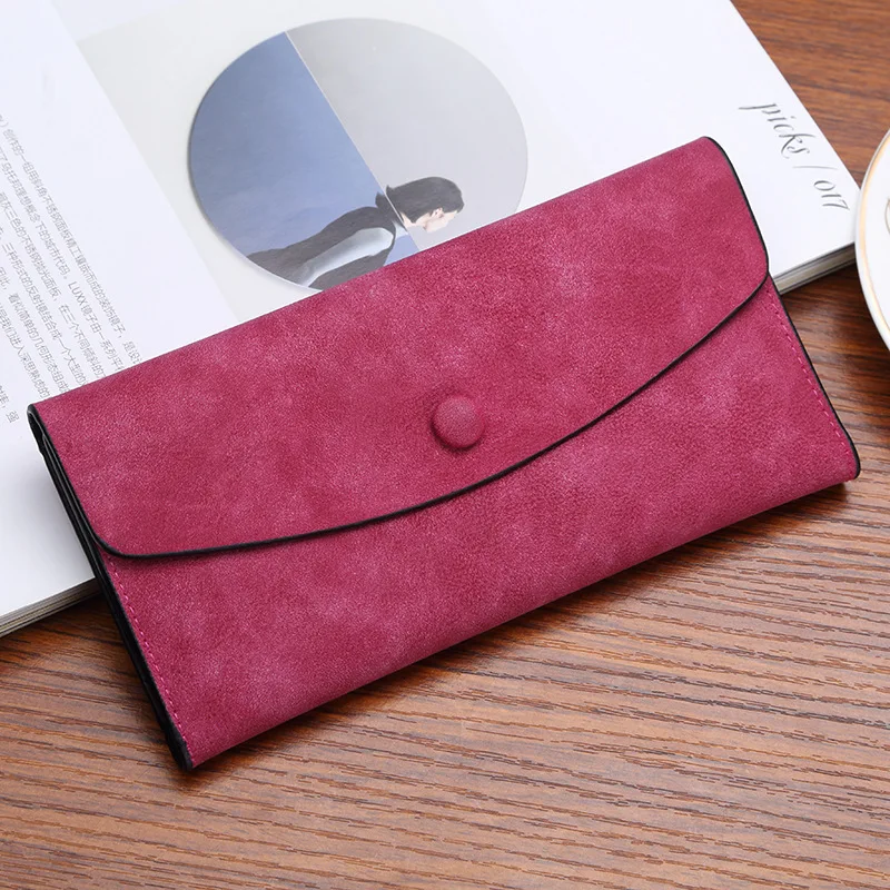

Wallet Women's Long Korean-style Dull Polish Arc Flip-Style Large-Volume Women's Wallet