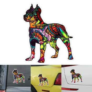 

17cm X 15cm Car Styling Graffiti Pitbull Sticker Dog Vinyl Cup Tumbler Laptop Car Truck Window Pit Bull Car Sticker
