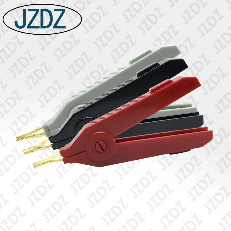 

JZDZ J.60035 6 pcs Large kelvin crocodile clip welded, copper plated