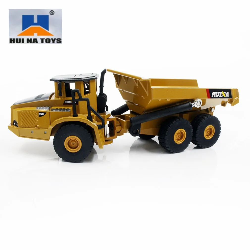 

HUINA TOYS NO.1712/1710 1/50 Alloy Dump Trucks Car Die-Cast Metal Professional Engineering Construction Vehicle Model Kids Toy