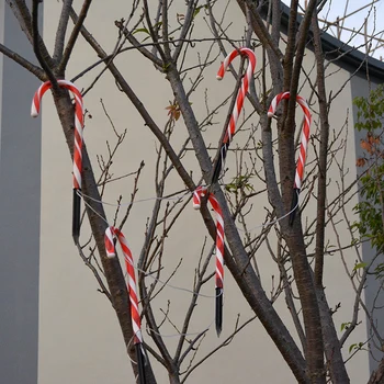 

Christmas Pathway Candy Cane Walkway Light Stake Lamp Outdoor Yard Decorative Light DTT88