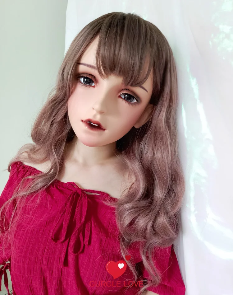 (Jia) Девочка милая девочка Смола полуголовы маска кигуруми с BJD глазами Косплей