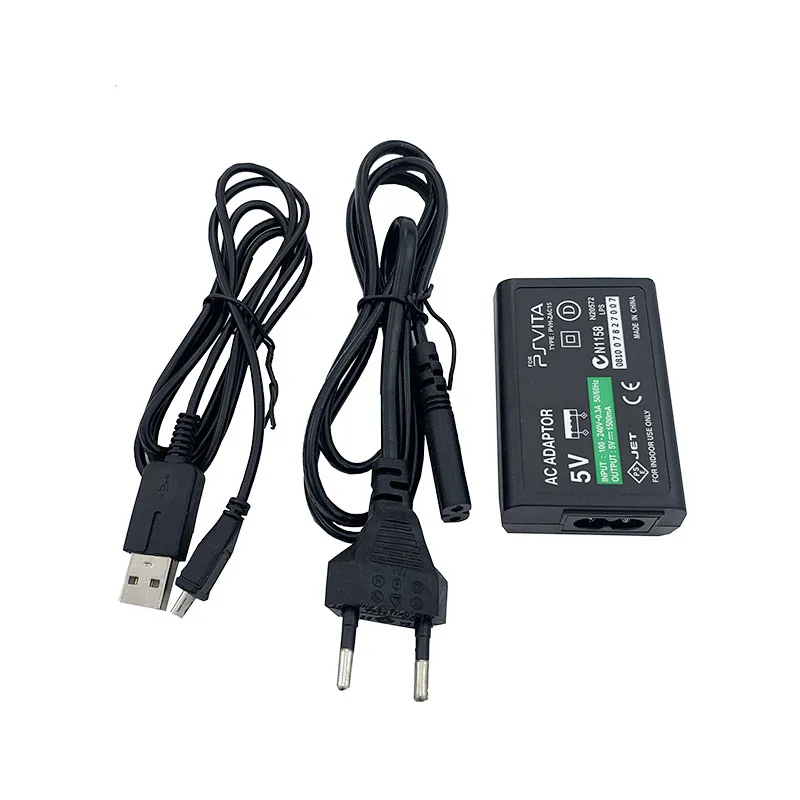 EU/us/uk家庭用充電器,5V ACアダプター,USB充電ケーブル付き