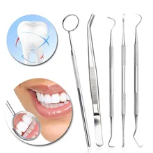 

1/3/4/6pc Dental Hygiene Tool Kit Instrument Dentist Tartar Scraper Scaler Calculus Plaque Remover Teeth Cleaning Oral Care Tool