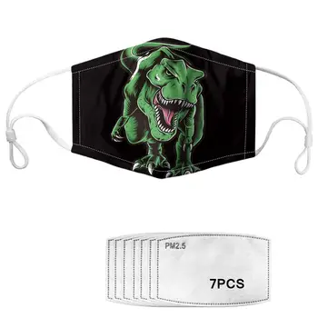 

7Pcs PM2.5 Filter Masks Carbon Insert Women Men Anti-dust Masks Washable Mask Reusable Face Mask Non-disposable Moth Mask