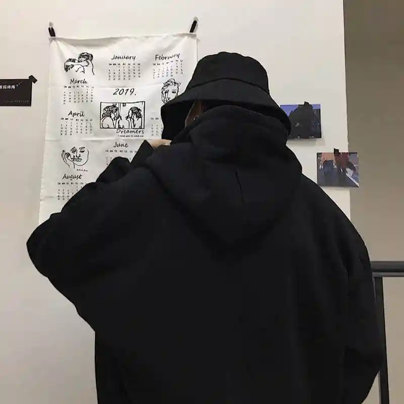 NiceMix для женщин весна осень модный бренд Винтаж космический корабль Письмо печати с капюшоном Толстовка Женский Любовник повседневное прохладный черный пот
