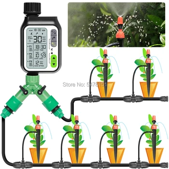 

Rain sensor irrigation timer LCD Screen Electronic Automatic Sprinkler Controller Outdoor Garden Watering Device Irrigation