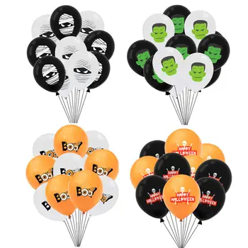 

10pcs Halloween Latex Balloons Frankenstein Mummy Ballons Halloween Party Decoration Supplies Globos