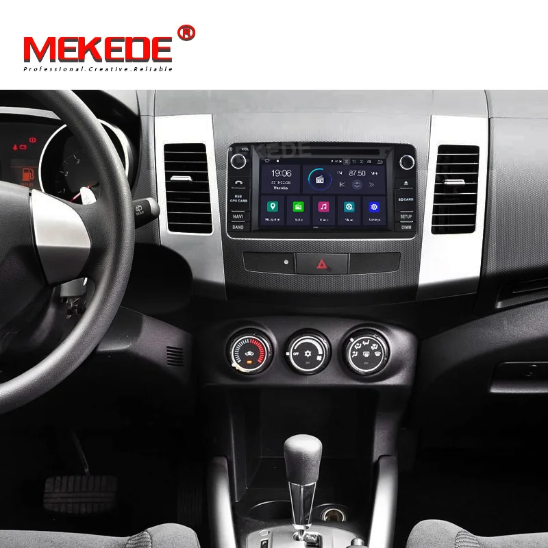 Excellent MEKEDE HD 4G RAM Android 9.0 Car Radio DVD Player Multimedia For Mitsubishi OUTLANDER XL Car Audio gps navigator 4