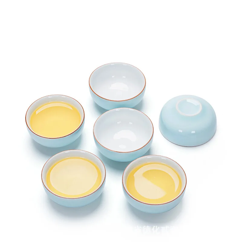 Китай Celadon зеленый Мини чайная чашка маленькая чашка чайный набор кунг-фу аксессуары чайная чаша оптом подарки