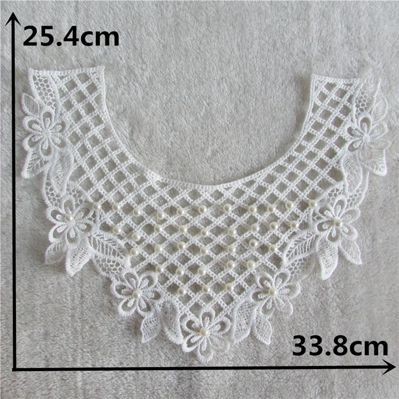 ABS Pearl Lace collar Laces Application sewing Embroidered fabrics dresses Craft materials baby hair bands Accessories lace fabric,lace garment accessories,lace sewing supplies,lace accessories,lace sewing accessories,lace hair accessories,lace decoration