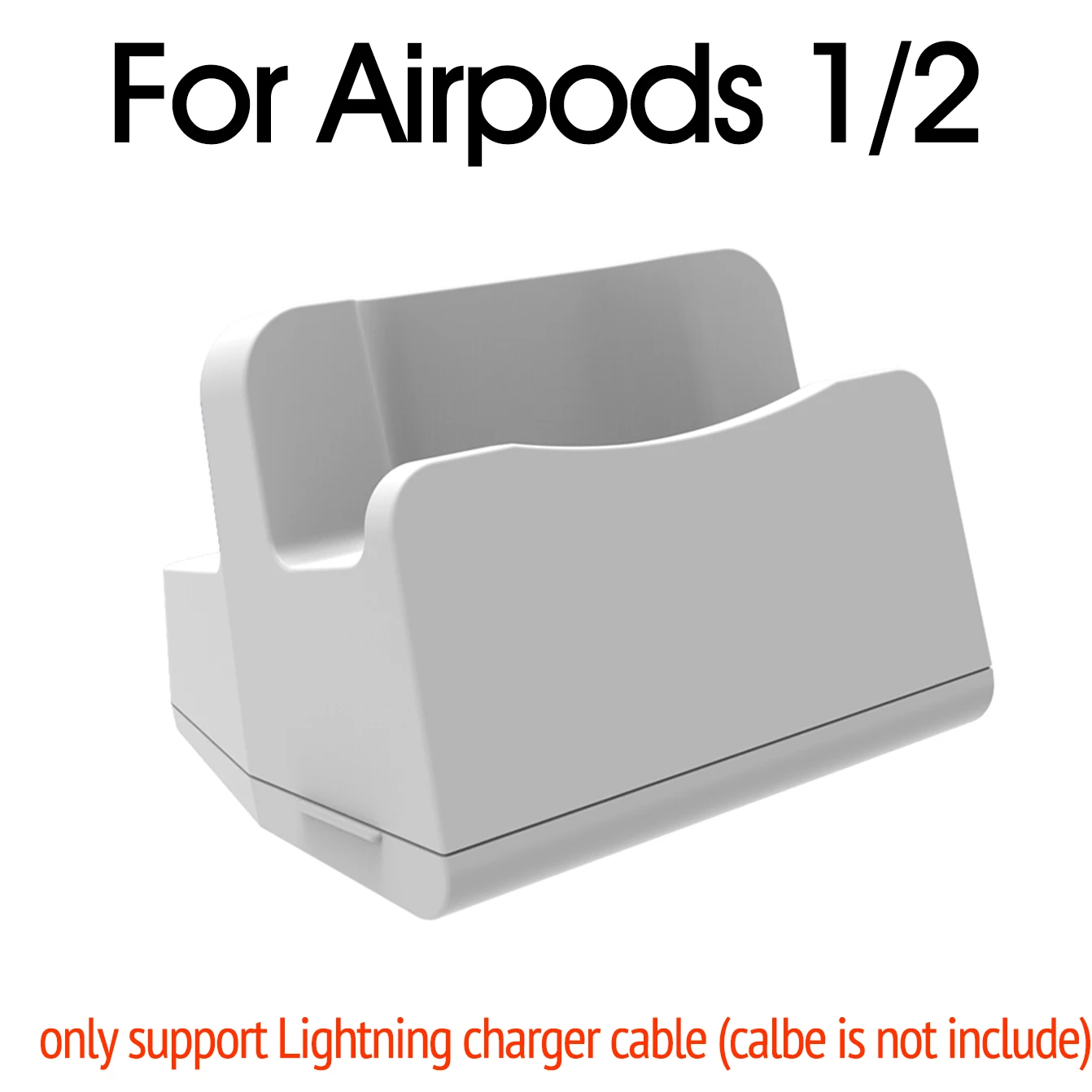 Подставка для airpods настольное зарядное устройство док-станция планшет Мобильная поддержка держатель телефона стол для iPhone 567 i7 i10 TWS зарядная станция - Цвет: White For Airpods12
