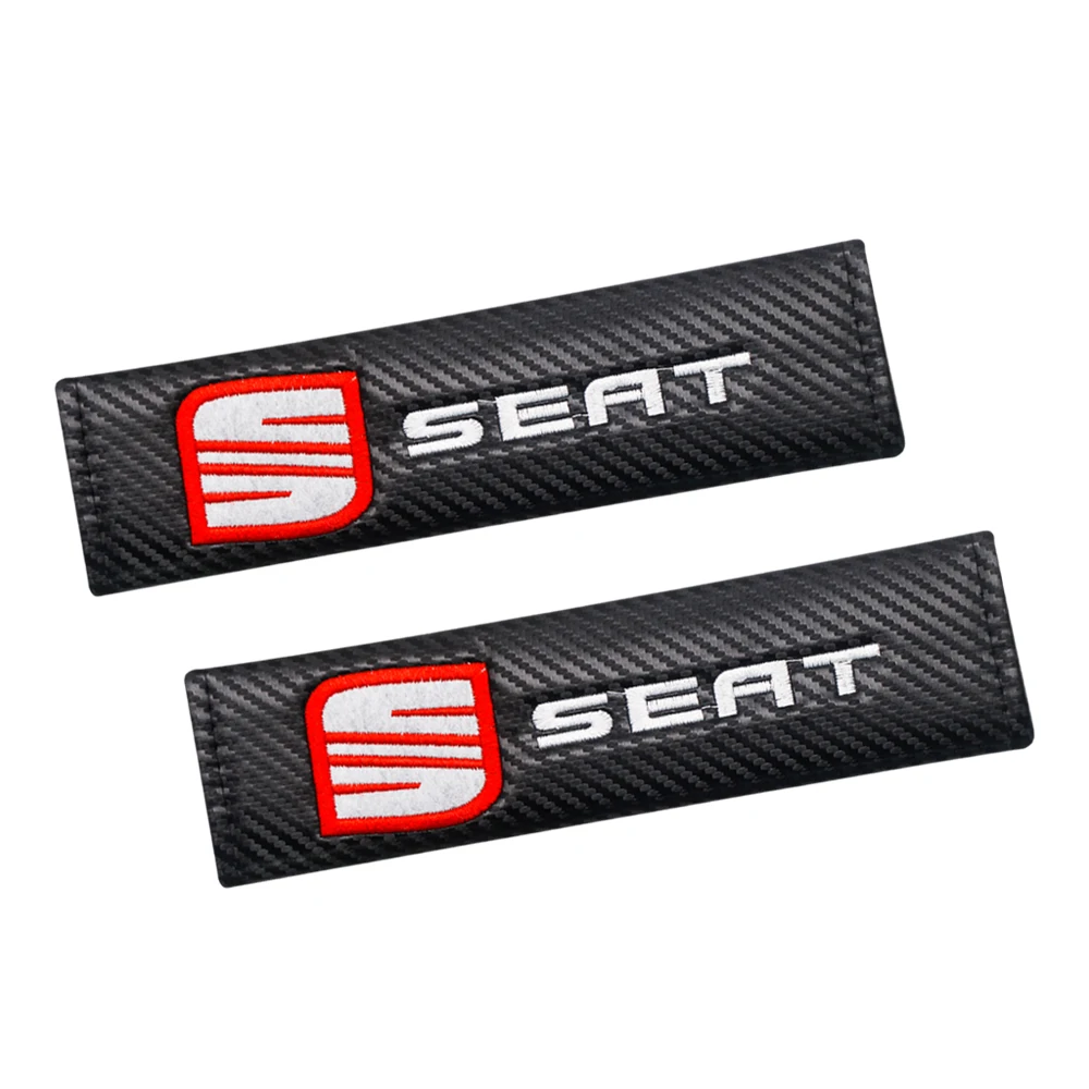 

2PCS Car Seat Belt Cover Shoulder Pad Drivering Comfortable Accessories For SEAT Altea Ateca Exeo Toledo IBE IBL IBX 20V20