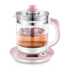 Умный электрический чайник здоровье Многофункциональный утолщенный стеклянный цветочный чайник назначение синхронизации 8 часов изоляции