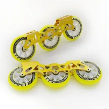 Деформации роликовые коньки пять отверстий двухцелевые мужские солнцезащитные очки держатель ножа плоской подошве с украшением в виде цветка; скорости кататься на коньках нож кадра скейт кронштейн+ колеса