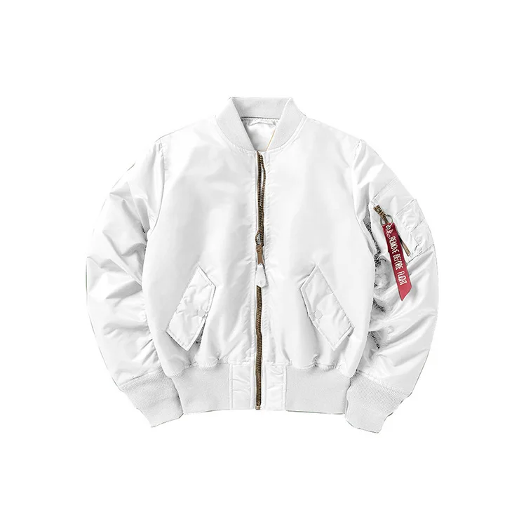 White(thick) Outdoor Bomber Jacket Men Women Harajuku Multicolor Pilot Jackets Casual Comfortable Classic Baseball Windproof Waterproof Coat - Цвет: White(thick)