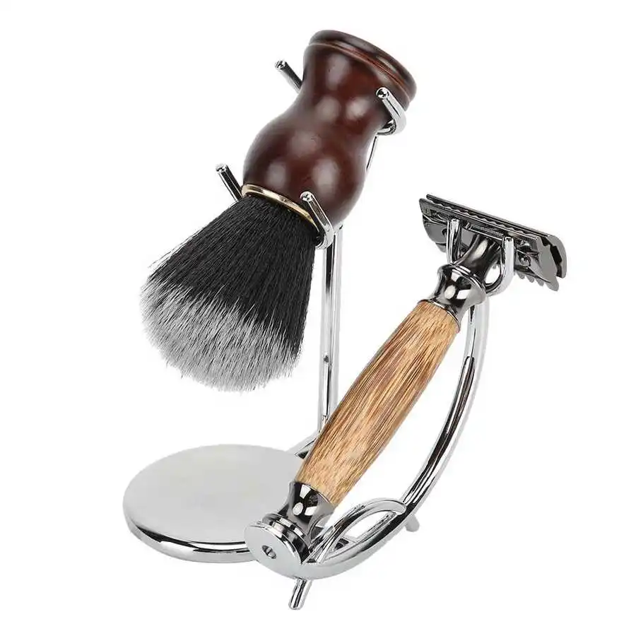 Escova de barbear manual sabão bacia suporte