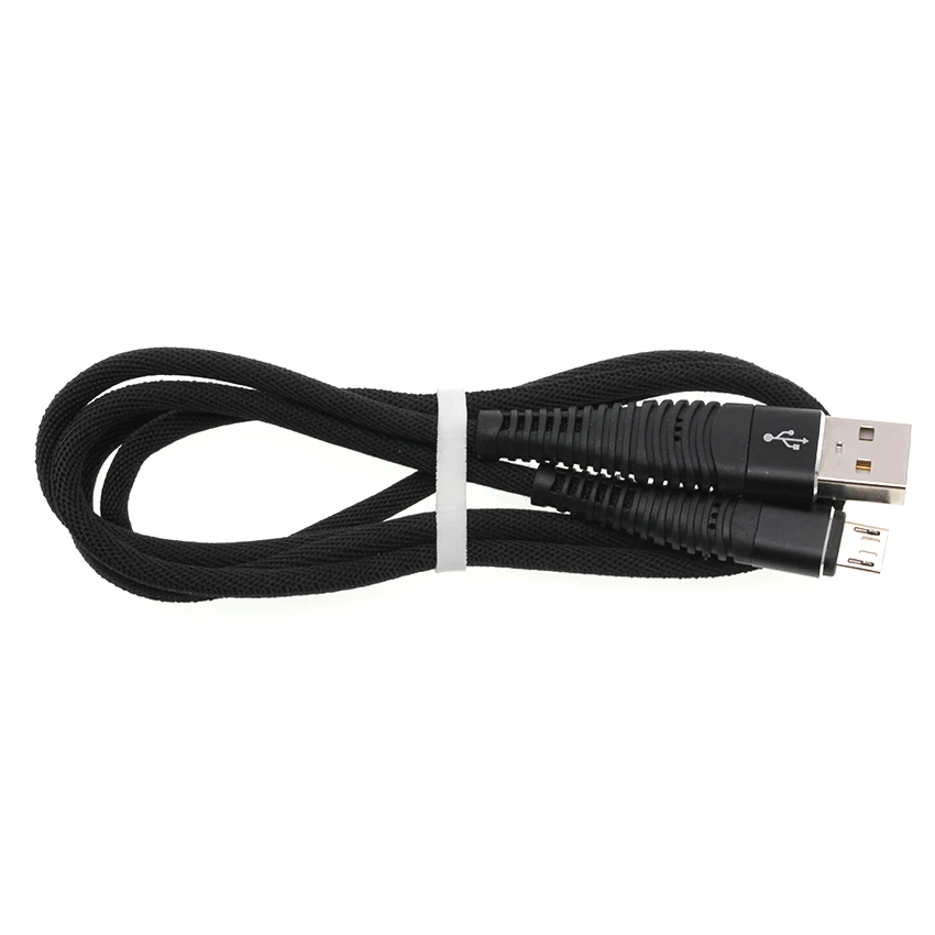 Черный 1 м 2 м 3M прочный 8-контактный USB кабель для передачи данных для IPhone XS MAX XR X тканевый Кабель зарядного устройства для IPhone 8 7 6 Plus 5 iPad 100 шт - Цвет: Черный