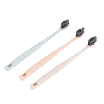 

J0680 Home Soft Hair Toothbrush 3 PCS/Set Adult Toothbrush Portable Oral Hygiene Brush Oral Care