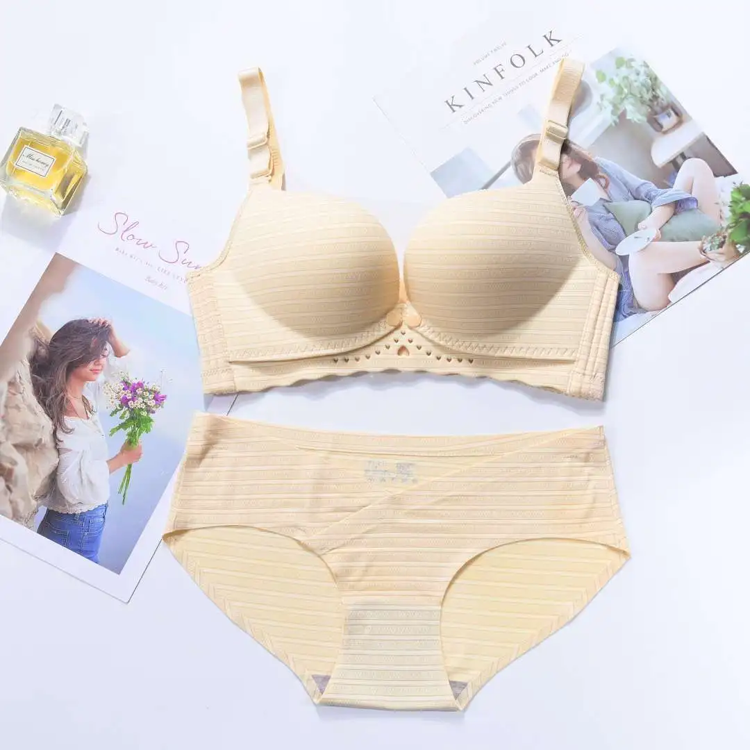 Solid Mind Nursing Underwear Double Open Buckle Pure Cotton Feeding Pregnancy Non-Steel Ring Anti Sagging Pregnant Women Paper B