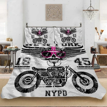 

Yi chu xin sugar skull bedding set king size duvet cover luxury quilt cover comforter bedding sets nightmare before christmas
