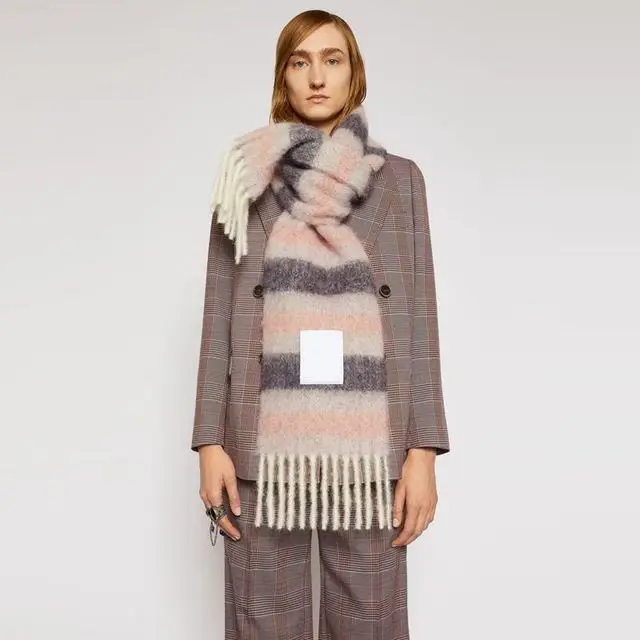 New 2021 AC studios men and women winter scarf Shawl Shawl warm shawl women cashmere blanket cashmere scarf neck scarf 24