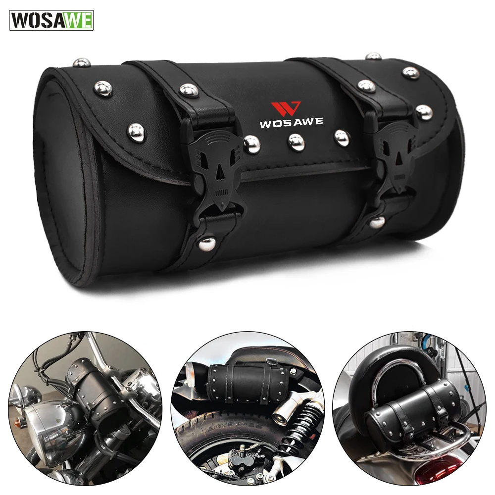 Сумка седло WOSAWE для мотоцикла вместительная универсальная подвесная легкая
