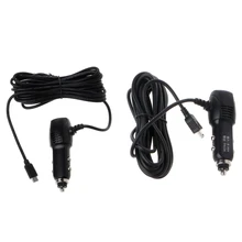 Мини USB Порты и разъёмы 5V 2A автомобиля Зарядное устройство адаптер для Видеорегистраторы для автомобилей автомобиля зарядки ж/3,5 м Кабель для программирования в U1JF