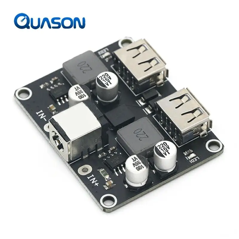 Dual 2 doble USB Módulo de carga rápida entrada 6V- 30V puerto único 24W soporte QC2.0 QC3.0 QC 2,0 3,0 tablero de vehículo de coche ► Foto 2/6